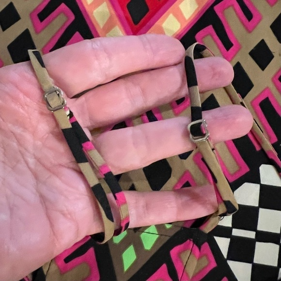 Mara Hoffman Geo Bazaar racerback tank top XS T back strappy abstract geometric - Picture 5 of 11